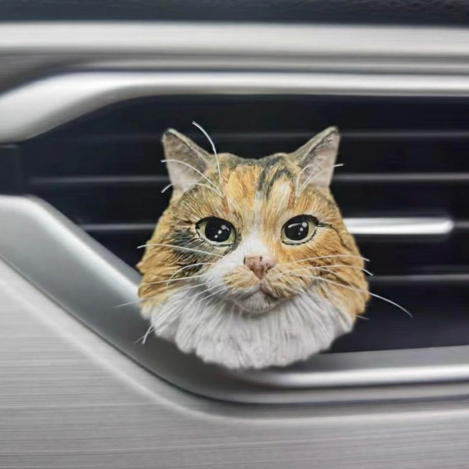 Hand-painted Cat Sculpture