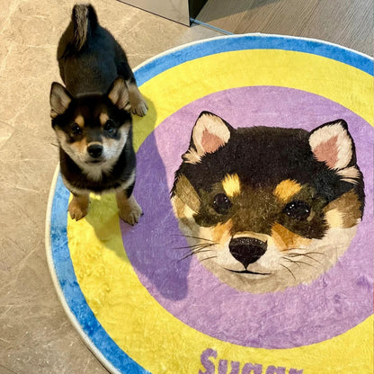Custom Pet Portrait Rug