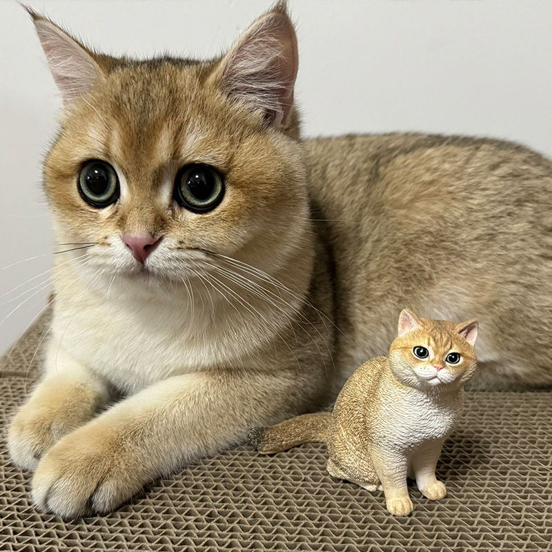 Hand-painted Cat Sculpture