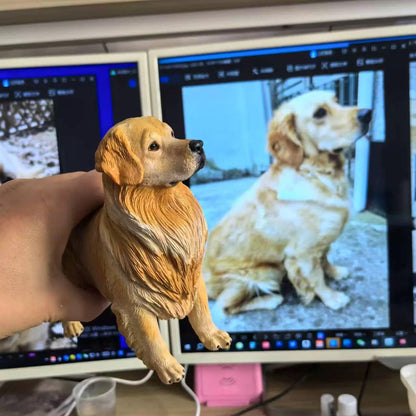 Hand-painted Dog Sculpture