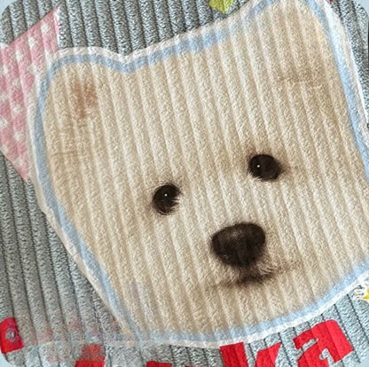 Custom Pet Corduroy Tote Bag